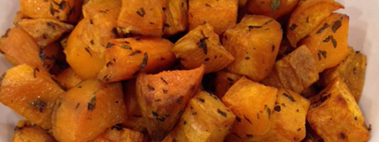 Roasted Sweet Potatoes with Thyme