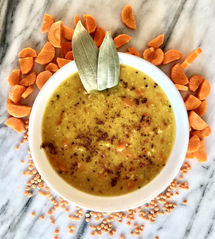 Carrot and Lentil Soup (Masoor Dal)