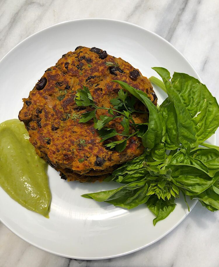 Sweet Potato & Black Bean Burger