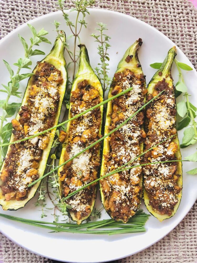 Zucchini Boats Vegan & Easy